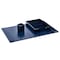 Dacasso Navy Blue 3-Piece Leather Desk Set, Bonded Leather DF-5037 - alternate 1